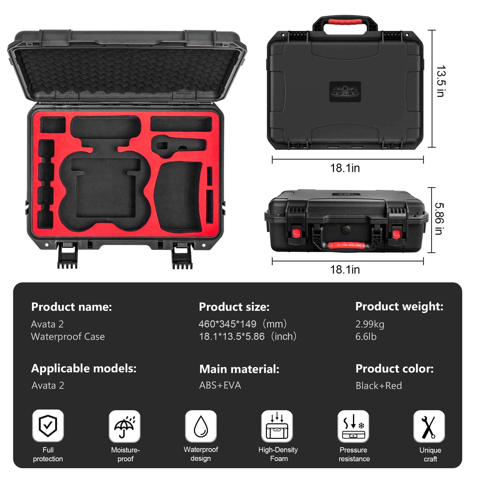 Carrying Hard Case for DJI Ava - Drone Gimbal Case 评论和价格