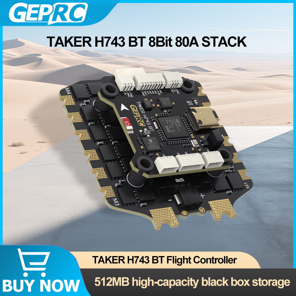 GEPRC TAKER H743 BT 8Bit 80A S - Drone Gimbal Controller 评论和价格