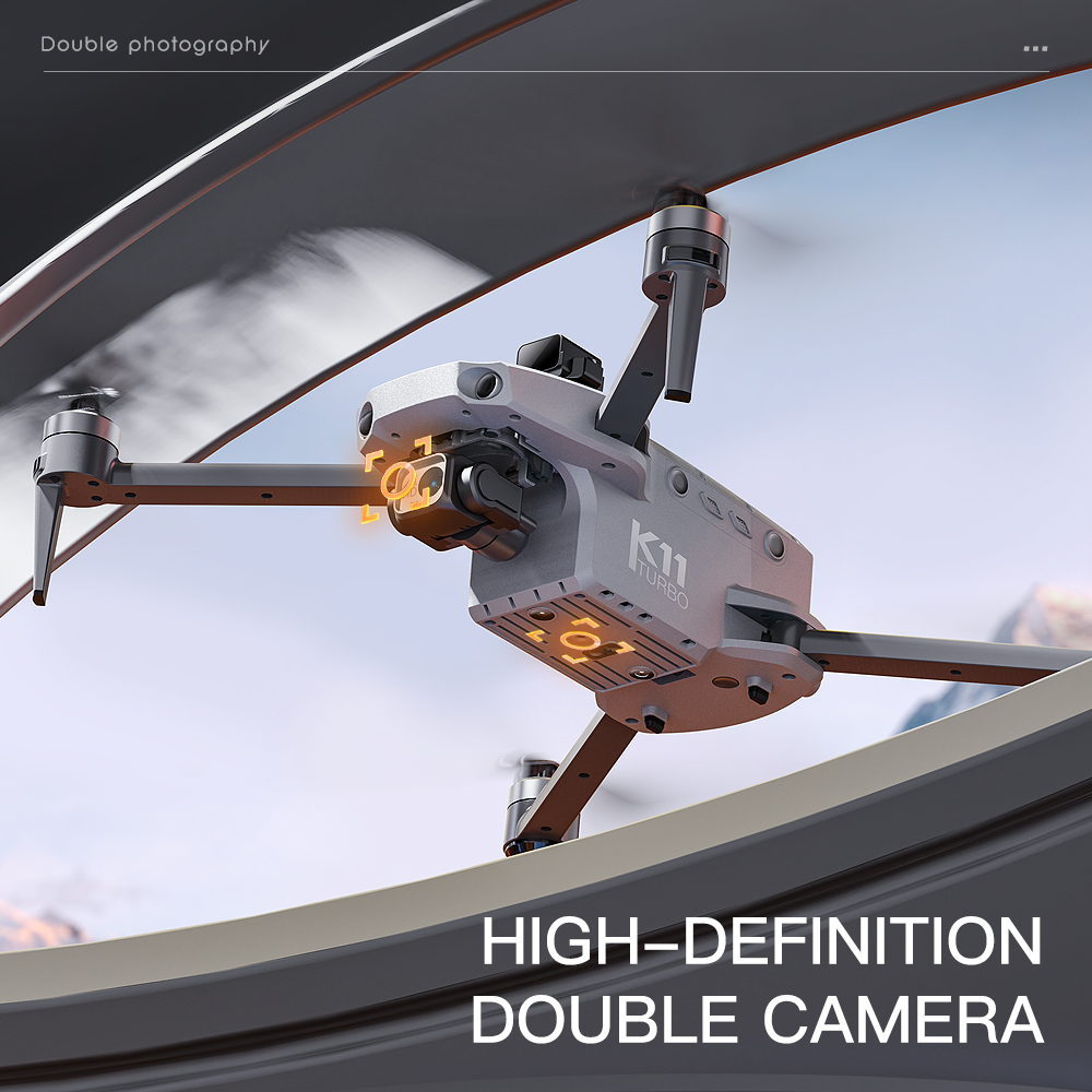K11 Tubro Dual Camera GPS Dron - Drone Gimbal Mount 评论和价格