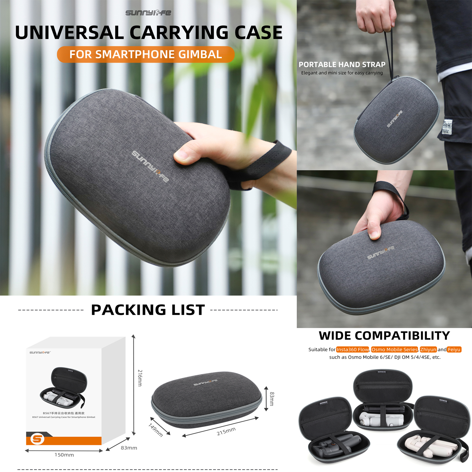 Sunnylife Hard Case Protective - Drone Gimbal For Insta360 评论和价格