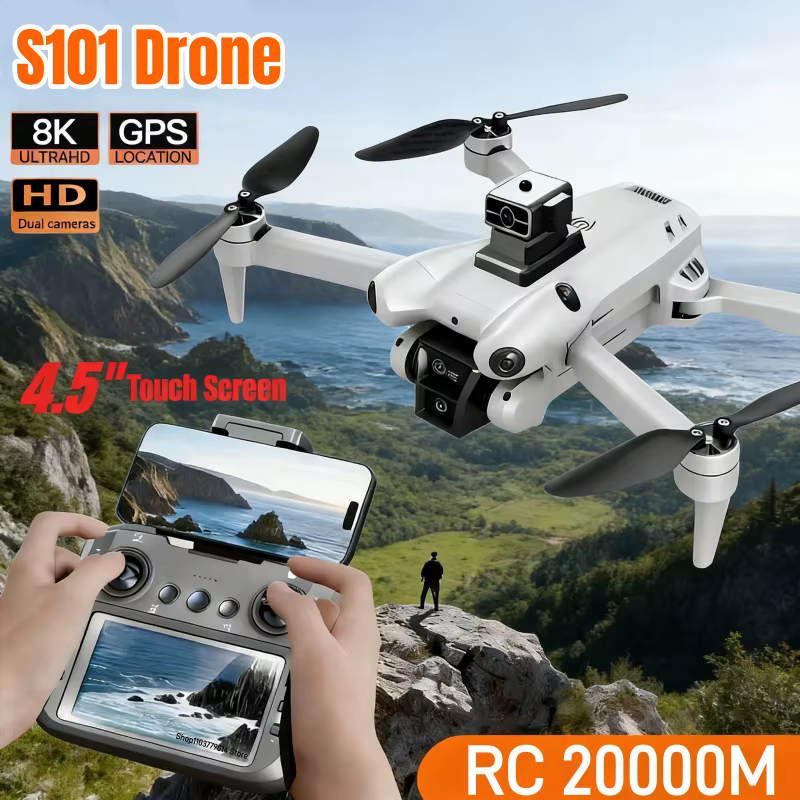 New S101 Drone 8K Dual Camera  - Drone Gimbal Mount 评论和价格