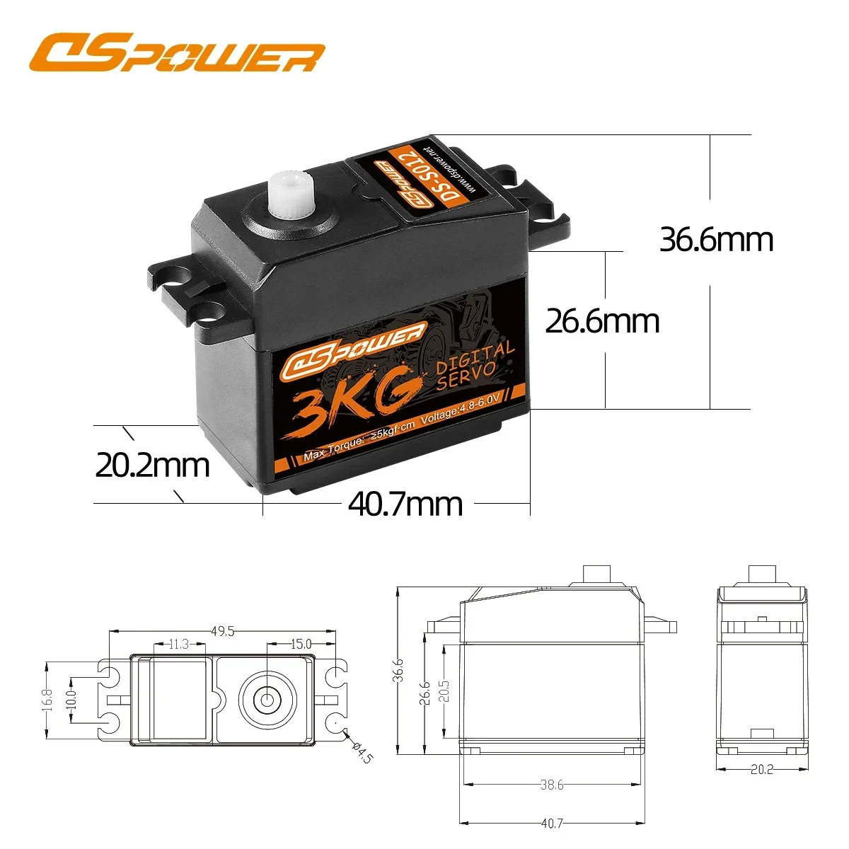 DSpower 3KG Plastic Gear Water - Drone Gimbal Controller 评论和价格