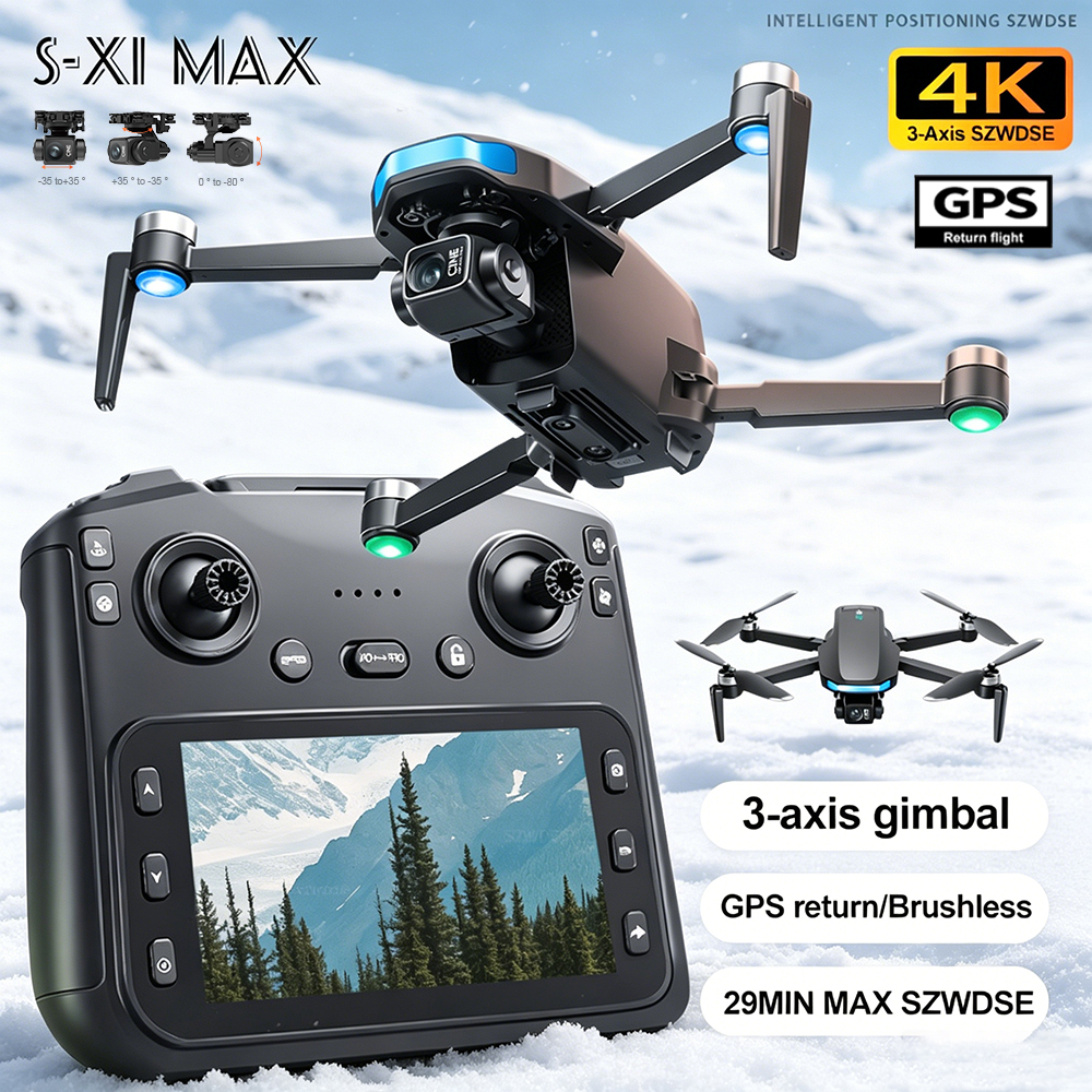 New S-X1 MAX Drone GPS 8K Prof - Drone Gimbal Mount 评论和价格
