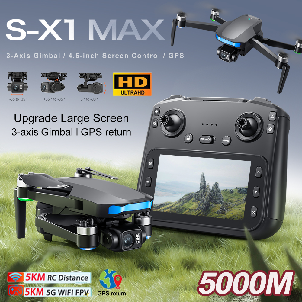 New S-X1 MAX Drone GPS 8K Prof - Drone Gimbal Mount 评论和价格