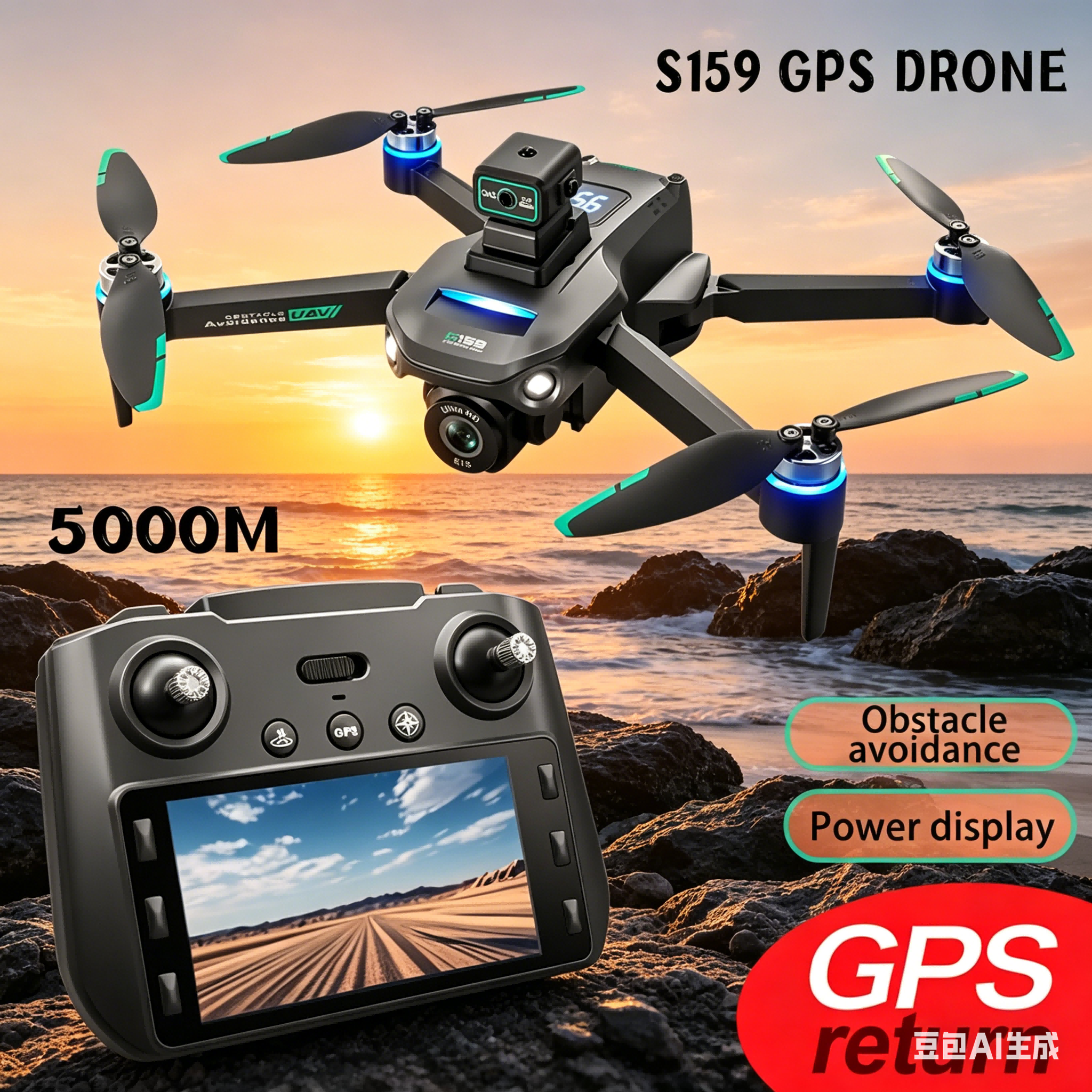 S159 GPS Drone 4K Profesional  - Drone Gimbal Brushless 评论和价格